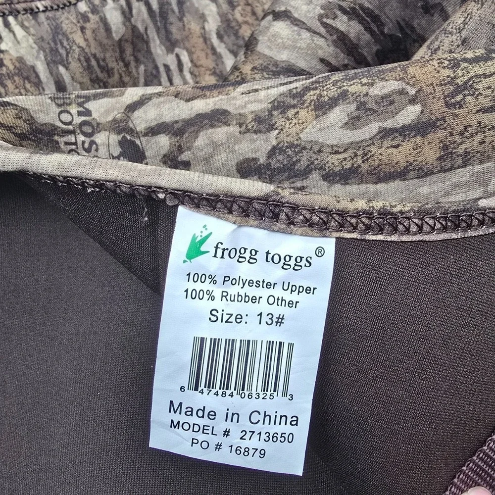 Frogg Toggs Amphib Neoprene Bootfoot Chest Wader Camo 3.5mm Size 13 Fishing